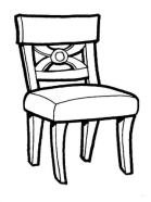 Розмальовка для дітей "Меблі" | Home decor, Dining chairs, Decor